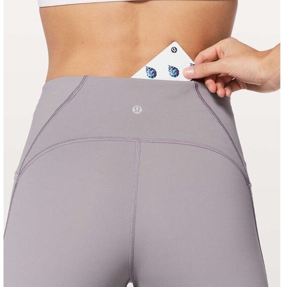 Lululemon Train Times 7/8 Pant Pale Purple Legging Gym Workout Fitness Run Mesh - Picture 5 of 10